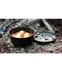 Lodge Cast Iron Camp Dutch Oven- 8-Qt