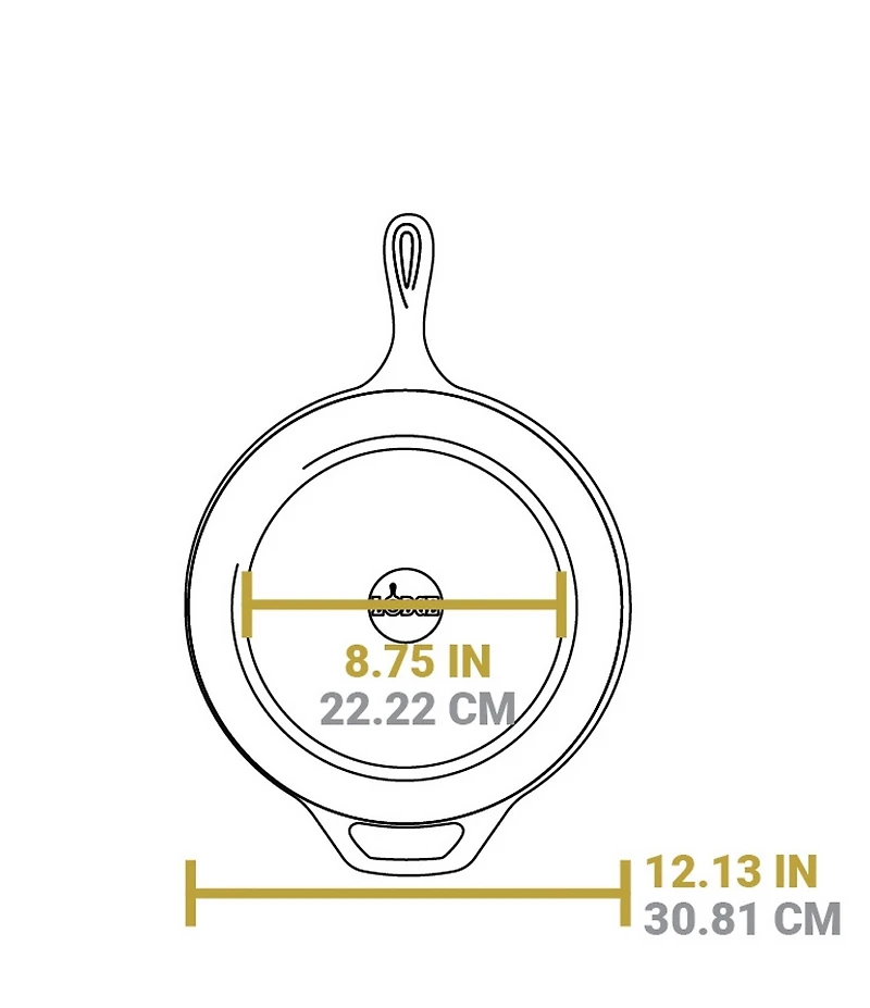 Lodge Cast Iron Covered Deep Skillet, 5 Qt.