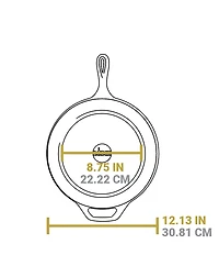 Lodge Cast Iron Covered Deep Skillet, 5 Qt.