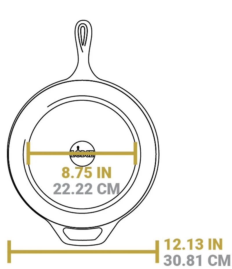 Lodge Cast Iron Covered Deep Skillet - 5-Qt.