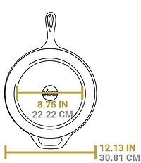 Lodge Cast Iron Covered Deep Skillet - 5-Qt.