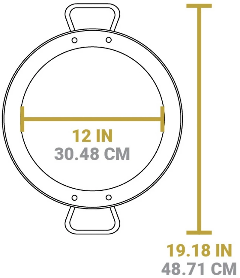 Lodge Cast Iron Seasoned Carbon Steel Dual Handle Pan - 15#double;