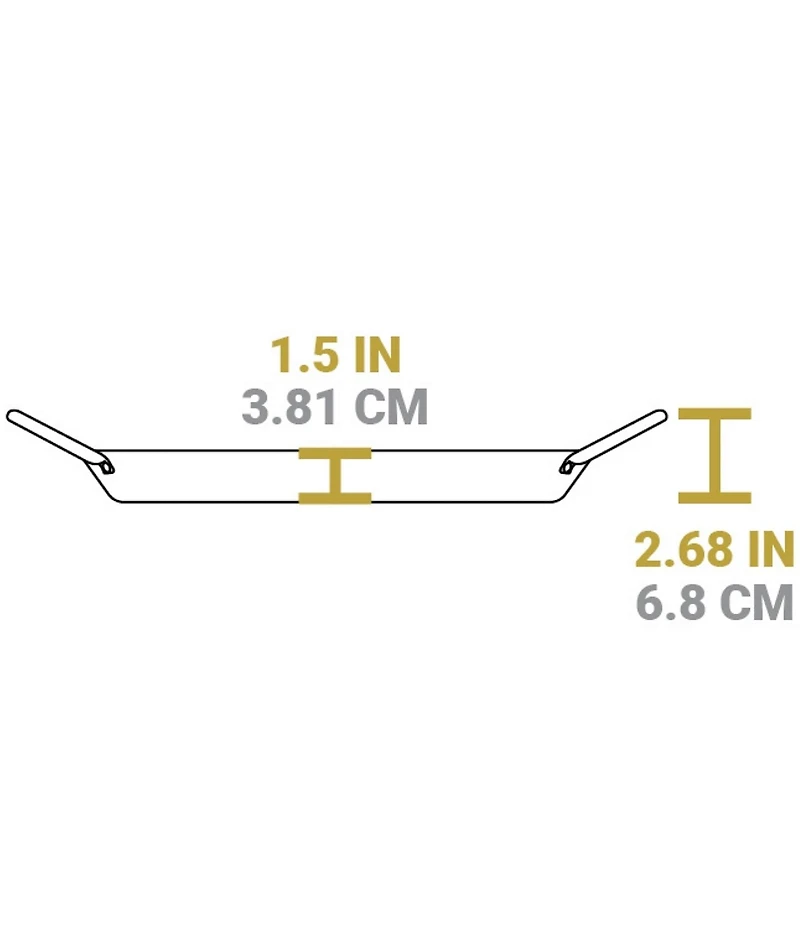 Lodge Cast Iron Seasoned Carbon Steel Dual Handle Pan - 15#double;