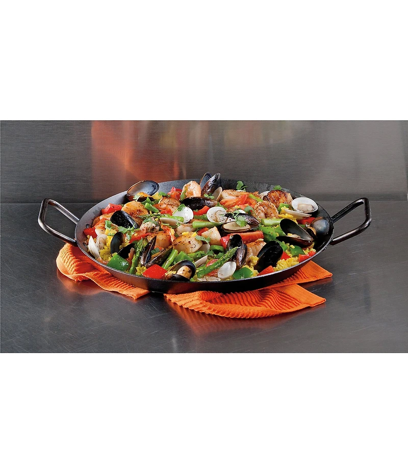 Lodge Cast Iron Seasoned Carbon Steel Dual Handle Pan - 15#double;