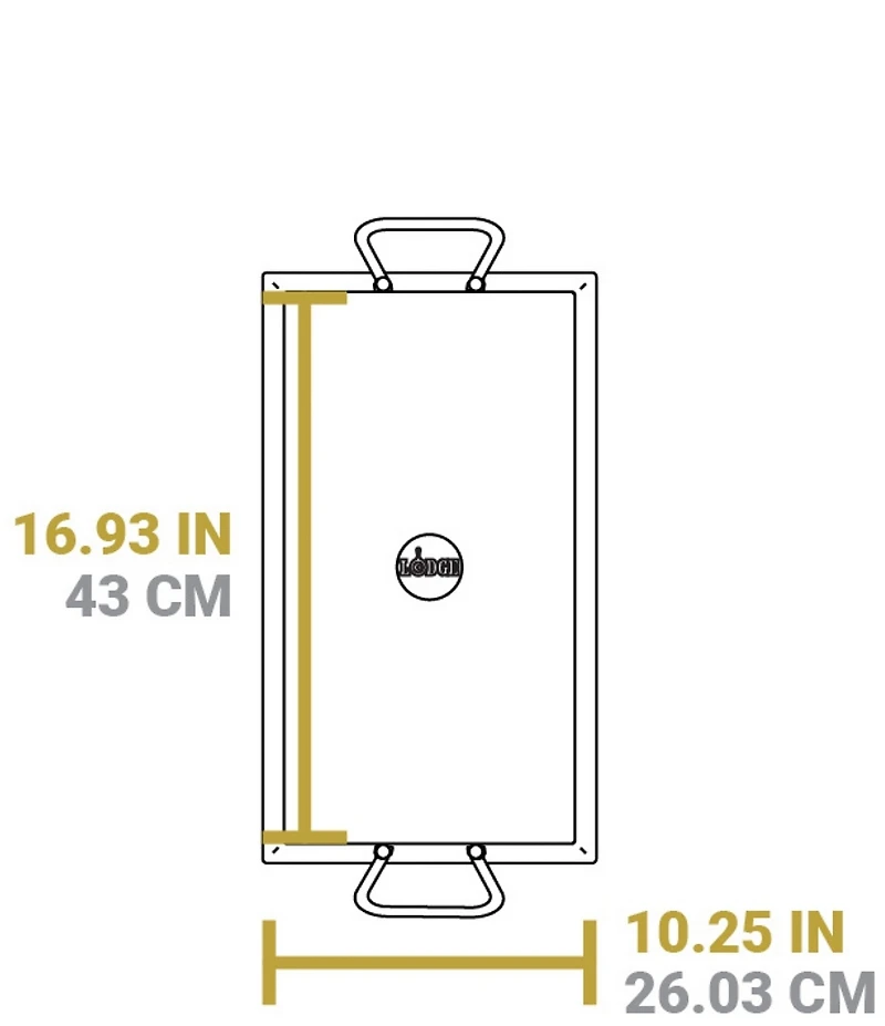 Lodge Cast Iron Seasoned Carbon Steel Griddle - 18#double;