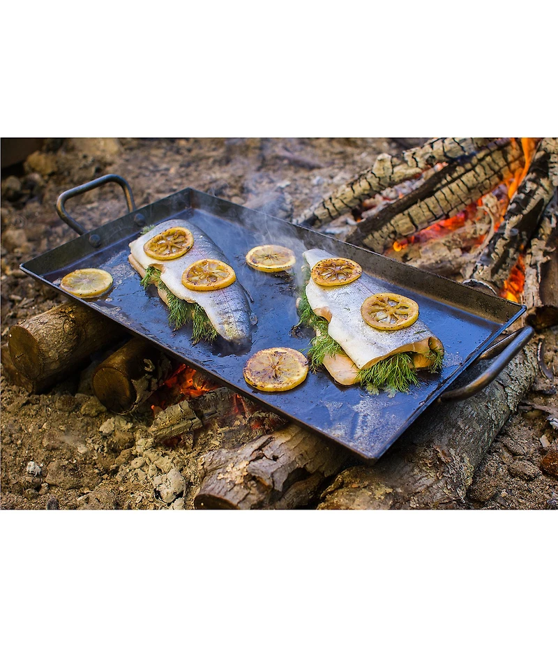 Lodge Cast Iron Seasoned Carbon Steel Griddle - 18#double;