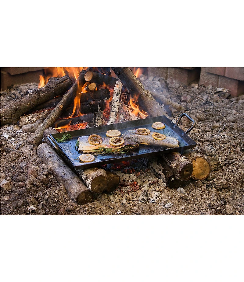 Lodge Cast Iron Seasoned Carbon Steel Griddle - 18#double;