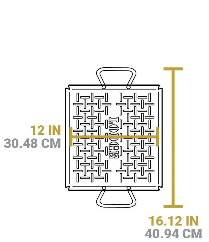 Lodge Cast Iron Seasoned Carbon Steel Grilling Basket