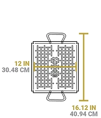 Lodge Cast Iron Seasoned Carbon Steel Grilling Basket