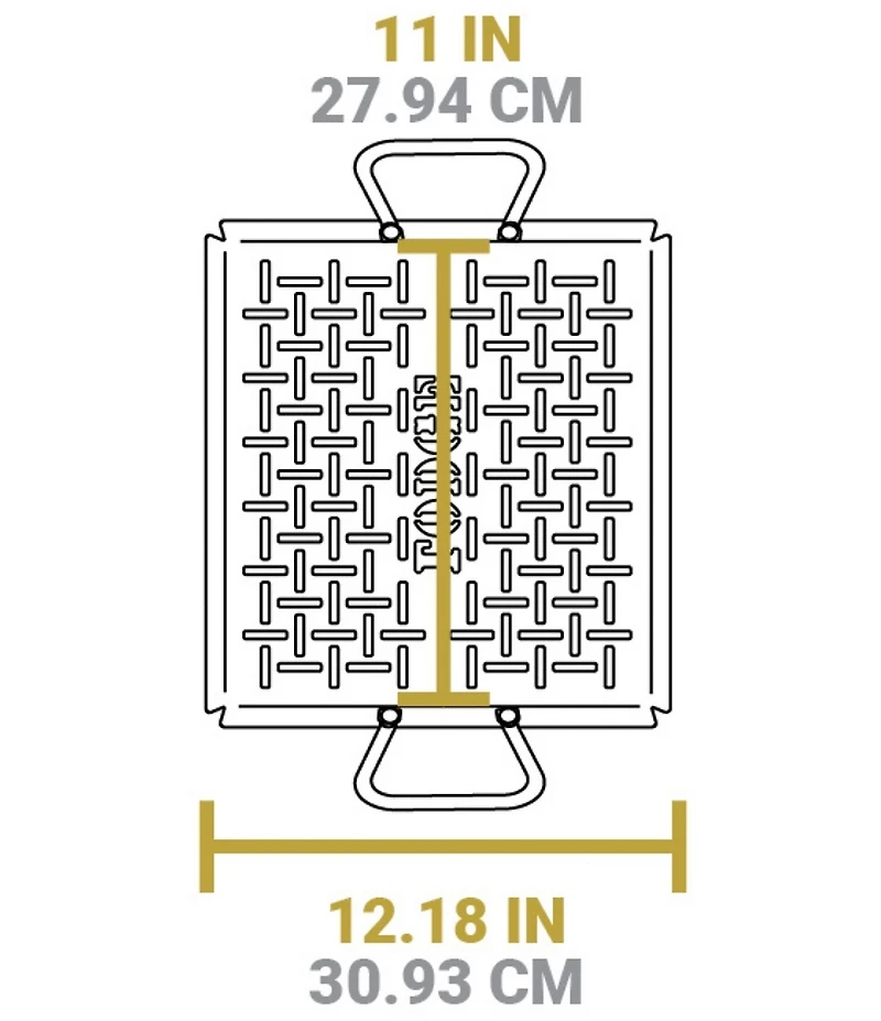 Lodge Cast Iron Seasoned Carbon Steel Grilling Basket