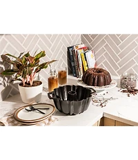 Lodge Cast Iron Seasoned Cast Iron Fluted Cake Pan