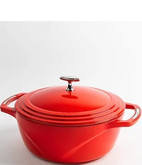 Lodge Cast Iron USA Enamel Round Dutch Oven- 7.5 Quart