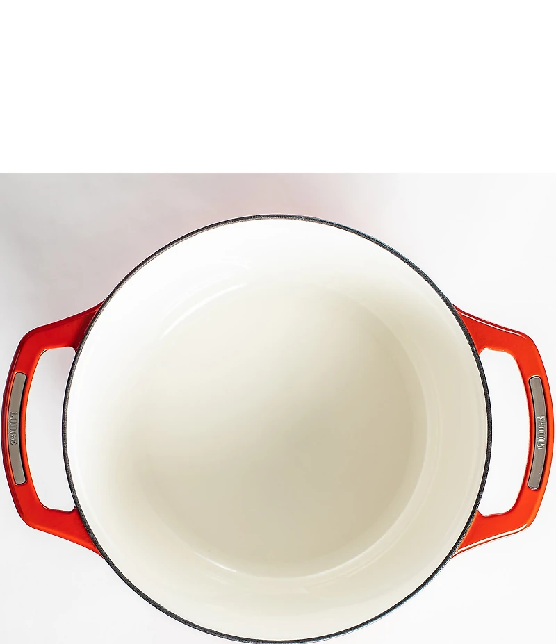 Lodge Cast Iron USA Enamel Round Dutch Oven- 7.5 Quart