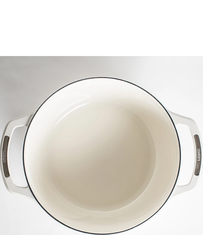Lodge Cast Iron USA Enamel Round Dutch Oven- 7.5 Quart