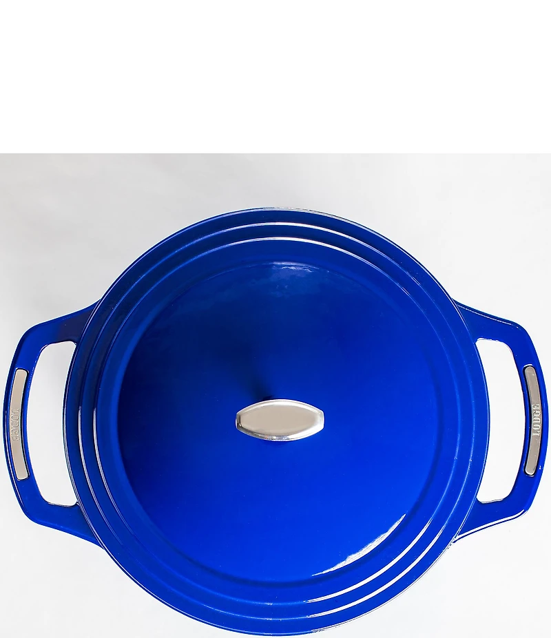 Lodge Cast Iron USA Enamel Round Dutch Oven- 7.5 Quart
