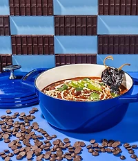 Lodge Cast Iron USA Enamel Round Dutch Oven- 7.5 Quart