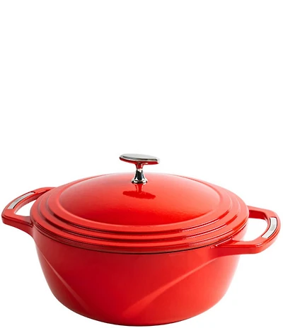 Lodge Cast Iron USA Enamel Round Dutch Oven, 7.5 Qt.