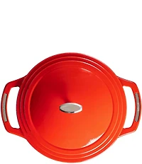 Lodge Cast Iron USA Enamel Round Dutch Oven, 7.5 Qt.