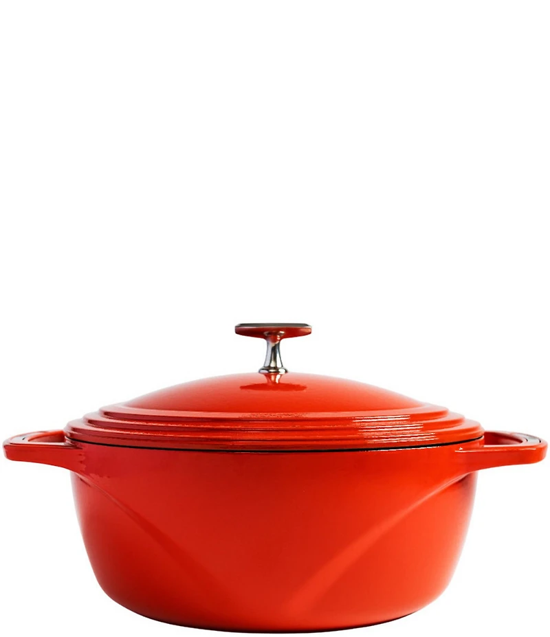 Lodge Cast Iron USA Enamel Round Dutch Oven, 7.5 Qt.