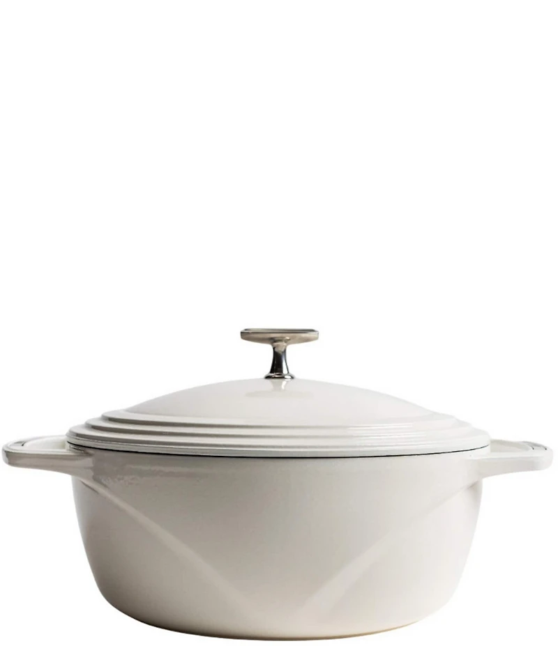 Lodge Cast Iron USA Enamel Round Dutch Oven, 7.5 Qt.