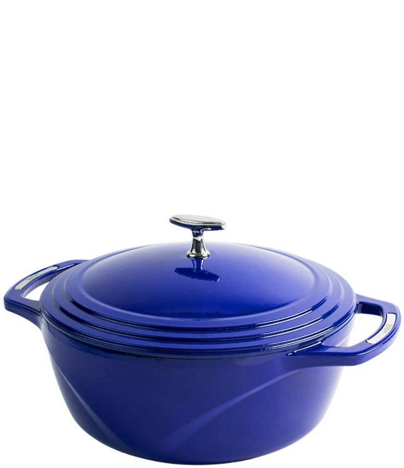 Lodge Cast Iron USA Enamel Round Dutch Oven, 7.5 Qt.