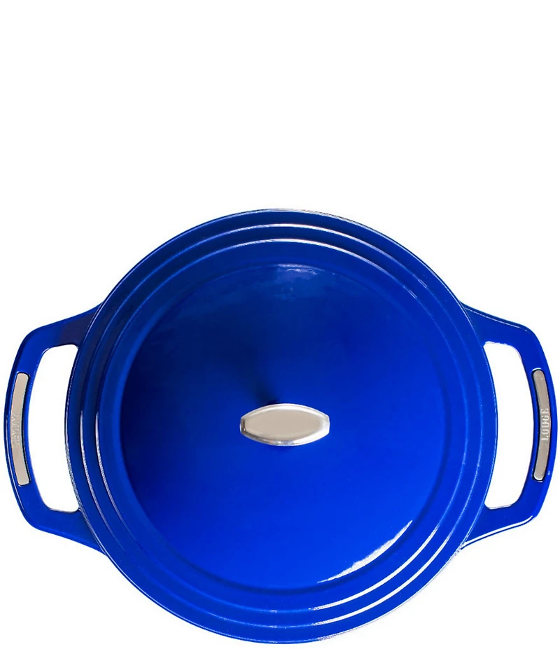 Lodge Cast Iron USA Enamel Round Dutch Oven, 7.5 Qt.