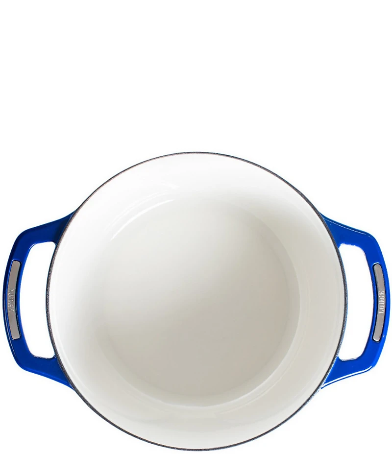 Lodge Cast Iron USA Enamel Round Dutch Oven, 7.5 Qt.