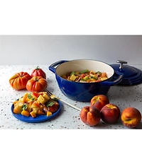 Lodge Cast Iron USA Enamel Round Dutch Oven, 7.5 Qt.
