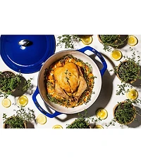 Lodge Cast Iron USA Enamel Round Dutch Oven, 7.5 Qt.
