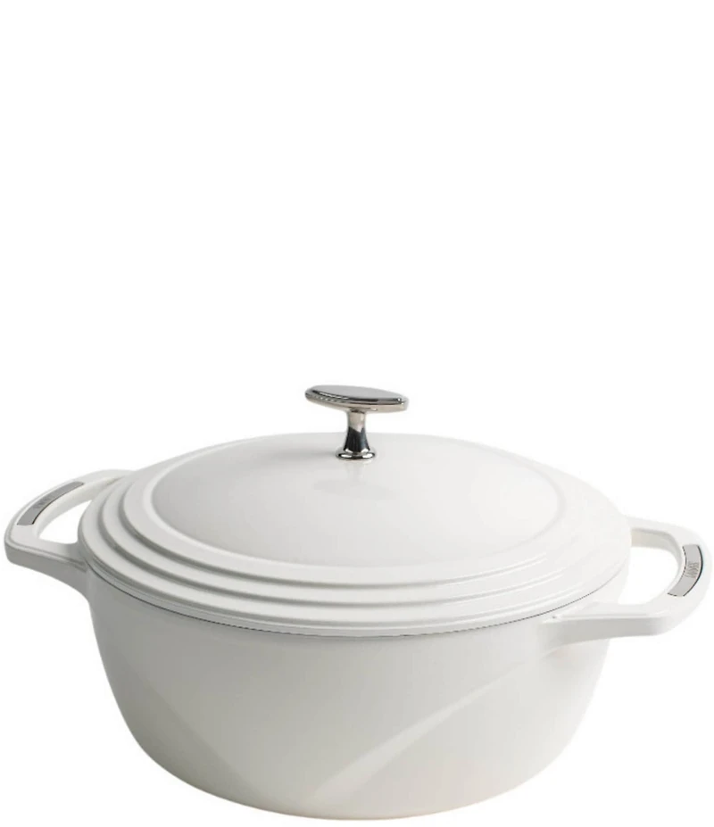 Lodge Cast Iron USA Enamel Round Dutch Oven, 7.5 Qt.