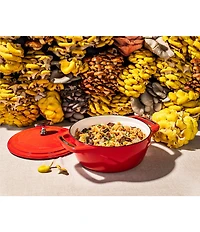 Lodge Cast Iron USA Enameled Round Dutch Oven- 6 Quart