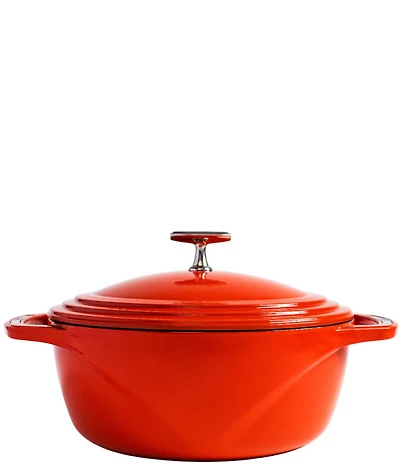 Lodge Cast Iron USA Enameled Round Dutch Oven, 6 Qt.