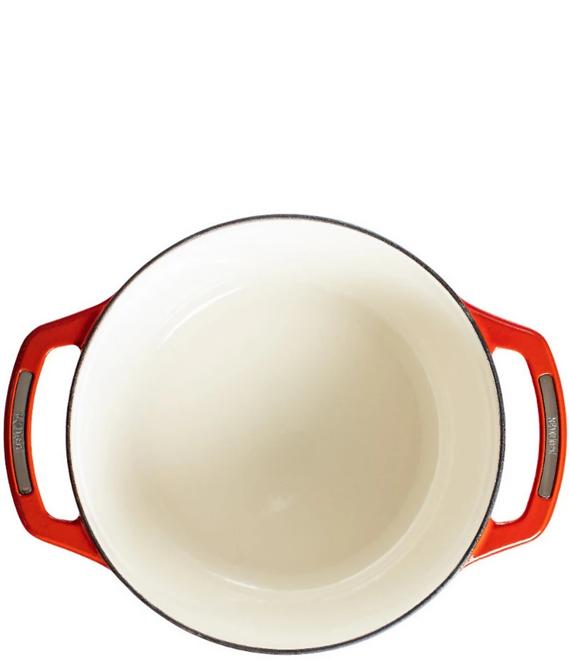 Lodge Cast Iron USA Enameled Round Dutch Oven, 6 Qt.