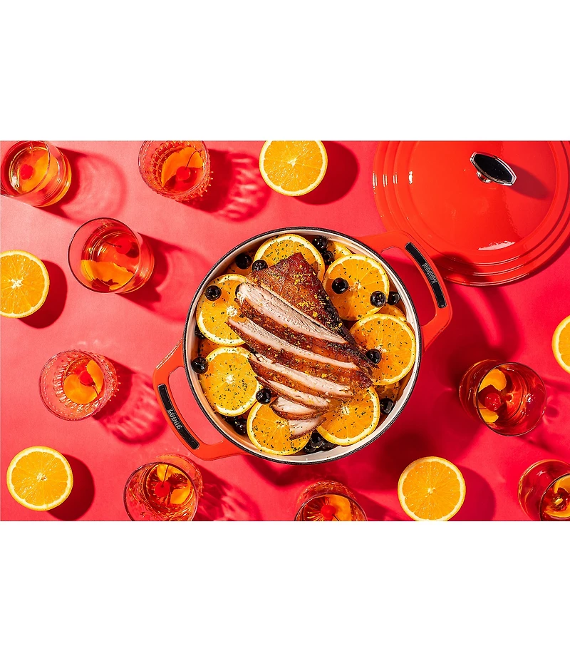 Lodge Cast Iron USA Enameled Round Dutch Oven, 6 Qt.