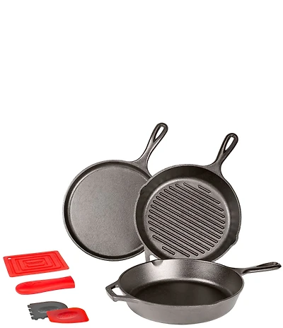 Lodge Essential Seasoned Cast Iron Pan Set