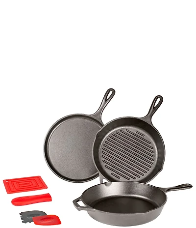 Lodge Essential Seasoned Cast Iron Pan Set