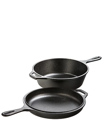 Lodge Seasoned Cast Iron Combo Cooker, 3.2-Qt.