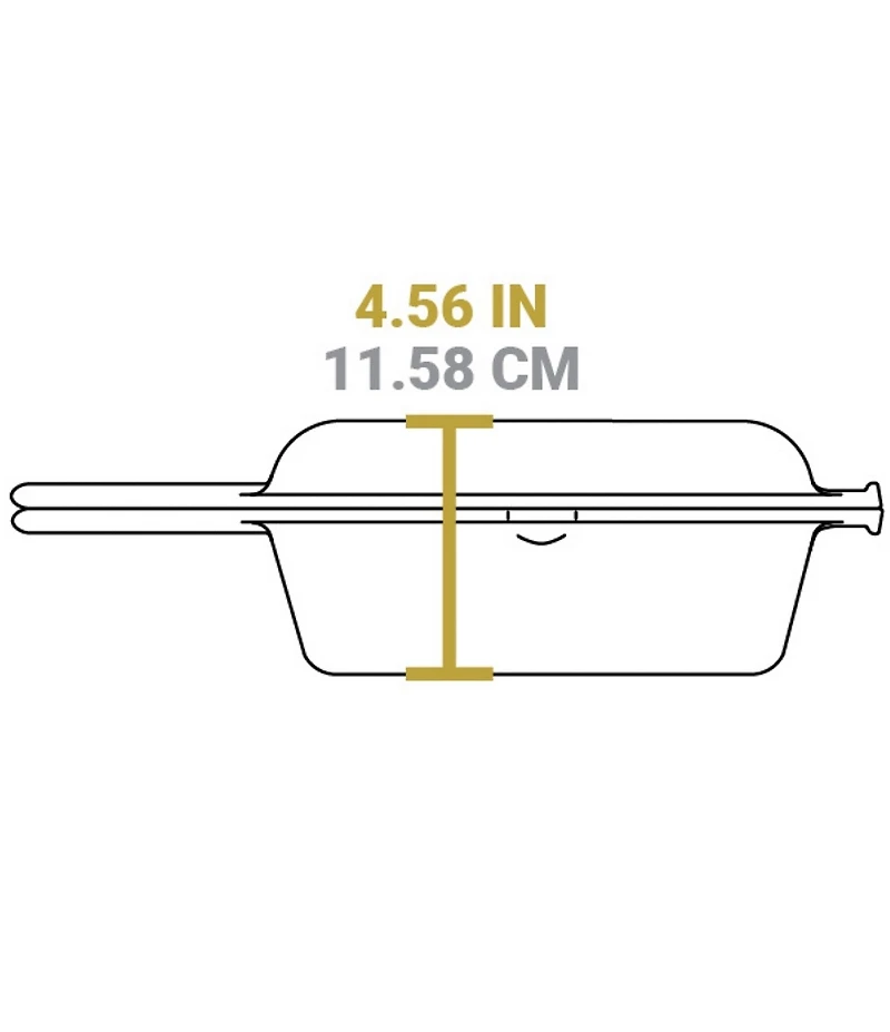 Lodge Seasoned Cast Iron Combo Cooker, 3.2-Qt.