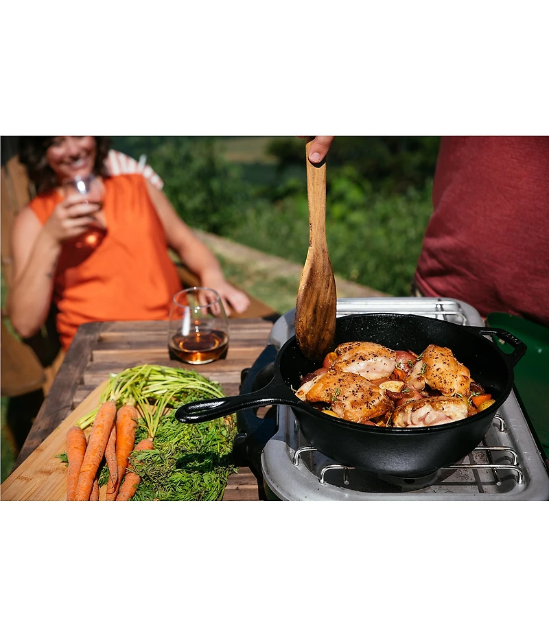 Lodge Seasoned Cast Iron Combo Cooker, 3.2-Qt.