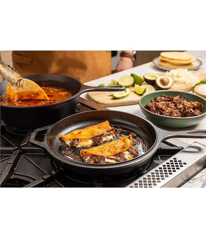 Lodge Seasoned Cast Iron Combo Cooker, 3.2-Qt.