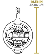 Lodge Wanderlust Cast Iron Cabin Combo Cooker, 3.2-Quart