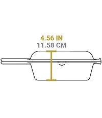 Lodge Wanderlust Cast Iron Cabin Combo Cooker, 3.2-Quart