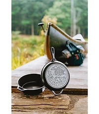 Lodge Wanderlust Cast Iron Cabin Combo Cooker, 3.2-Quart