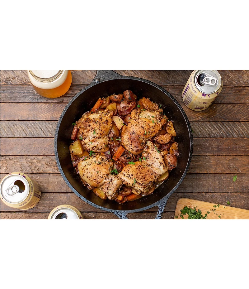 Lodge Wanderlust Cast Iron Cabin Combo Cooker, 3.2-Quart