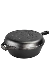 Lodge Wanderlust Cast Iron Cabin Combo Cooker, 3.2-Quart