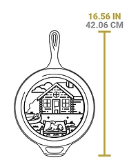 Lodge Wanderlust Cast Iron Cabin Combo Cooker, 3.2 Qt.
