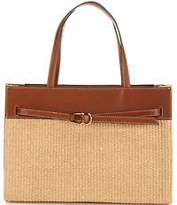 Loeffler Randall Aidan Natural Straw Work Tote
