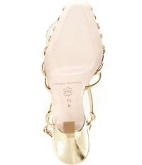 Loeffler Randall Alexandra Metallic Leather Slingback Dress Sandals