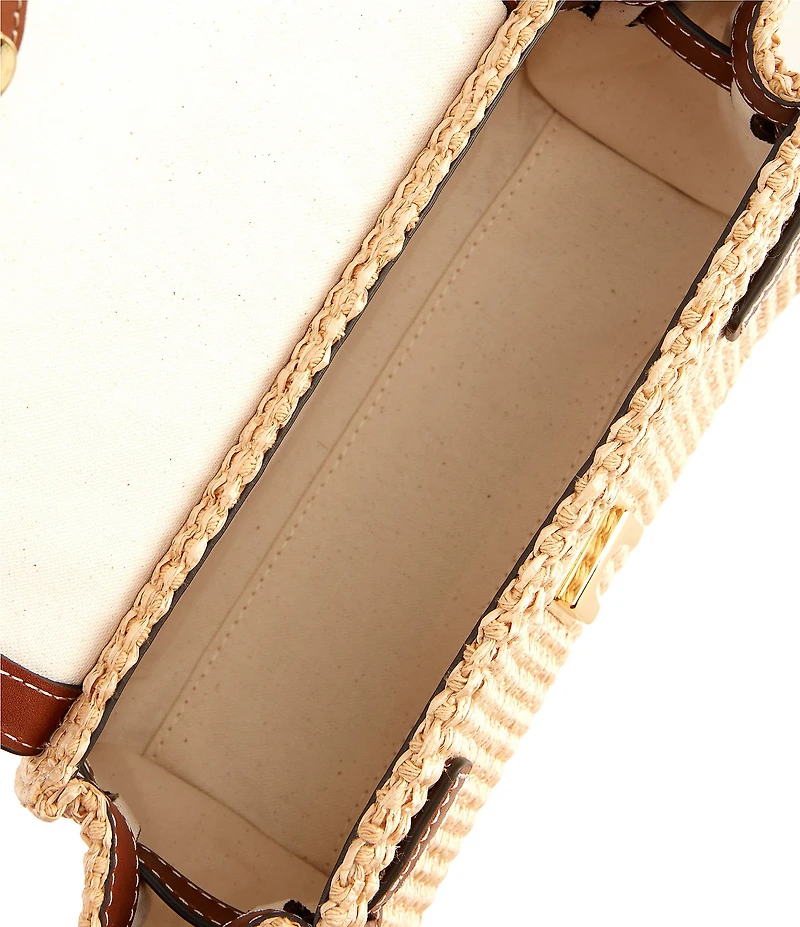 Loeffler Randall Alexi Straw Crossbody Bag