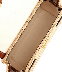 Loeffler Randall Alexi Straw Crossbody Bag